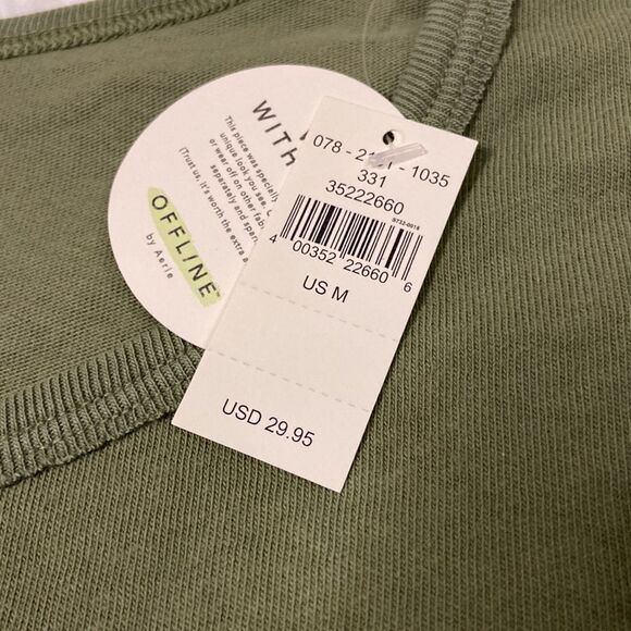 NWT Aerie Offline 100% Cotton Shirt size Medium - Picture 3 of 6